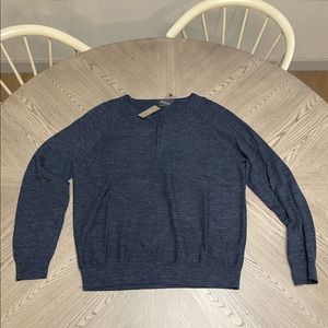 J Crew Mens Sweater in Blue - NEW still with tags Size Large